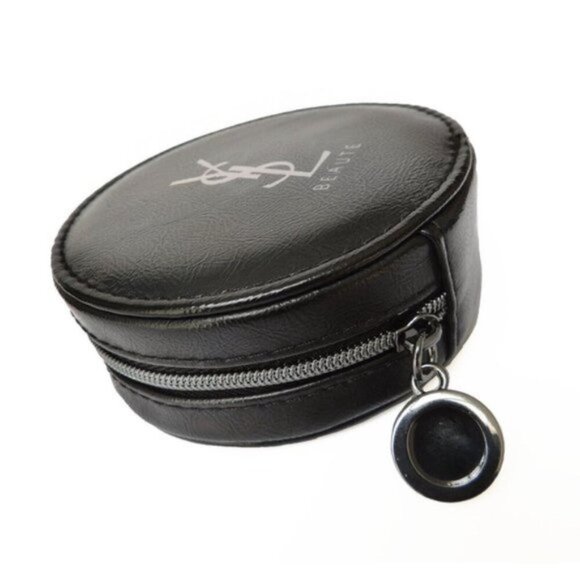 Small YSL Beaute round  black cosmetic bag, pouch, coin purse - Picture 3 of 7